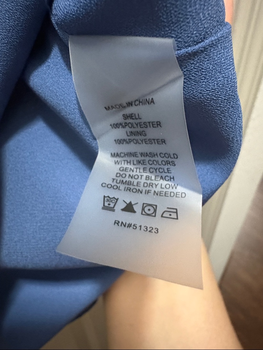 Vince Camuto Dusty Blue V-Neck Flutter Sleeve Blouse - Picture 3 of 6